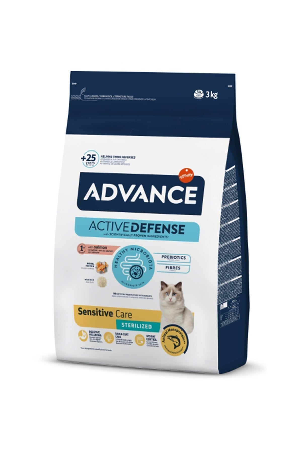 Advance Sensitive Care Somonlu Kısırlaştırılmış Kedi Maması 3 kg