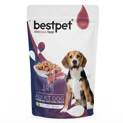 Bestpet Adult Jelly Pouch Kuzulu Köpek Maması 100 G