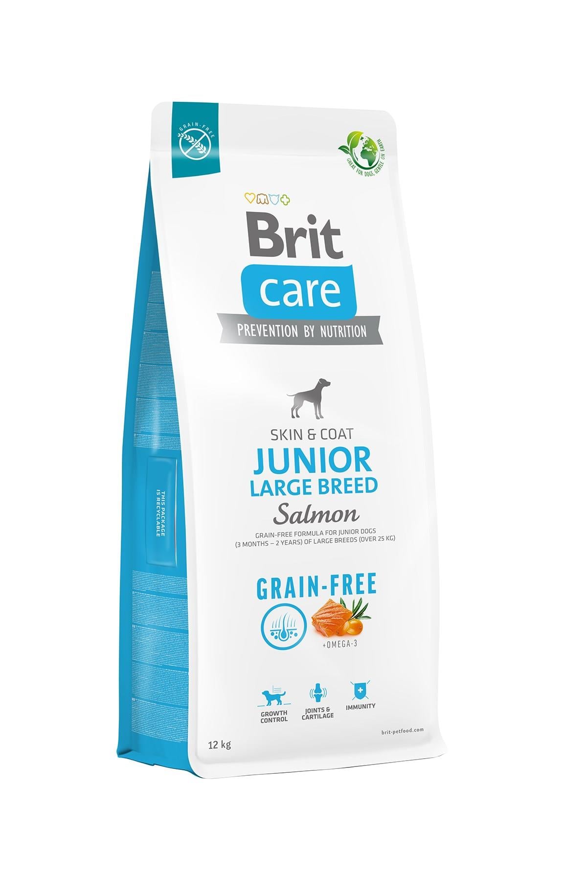 Brit Care Junior Skin & Coat Somonlu Tahılsız Büyük Irk Yavru Köpek Maması 12kg
