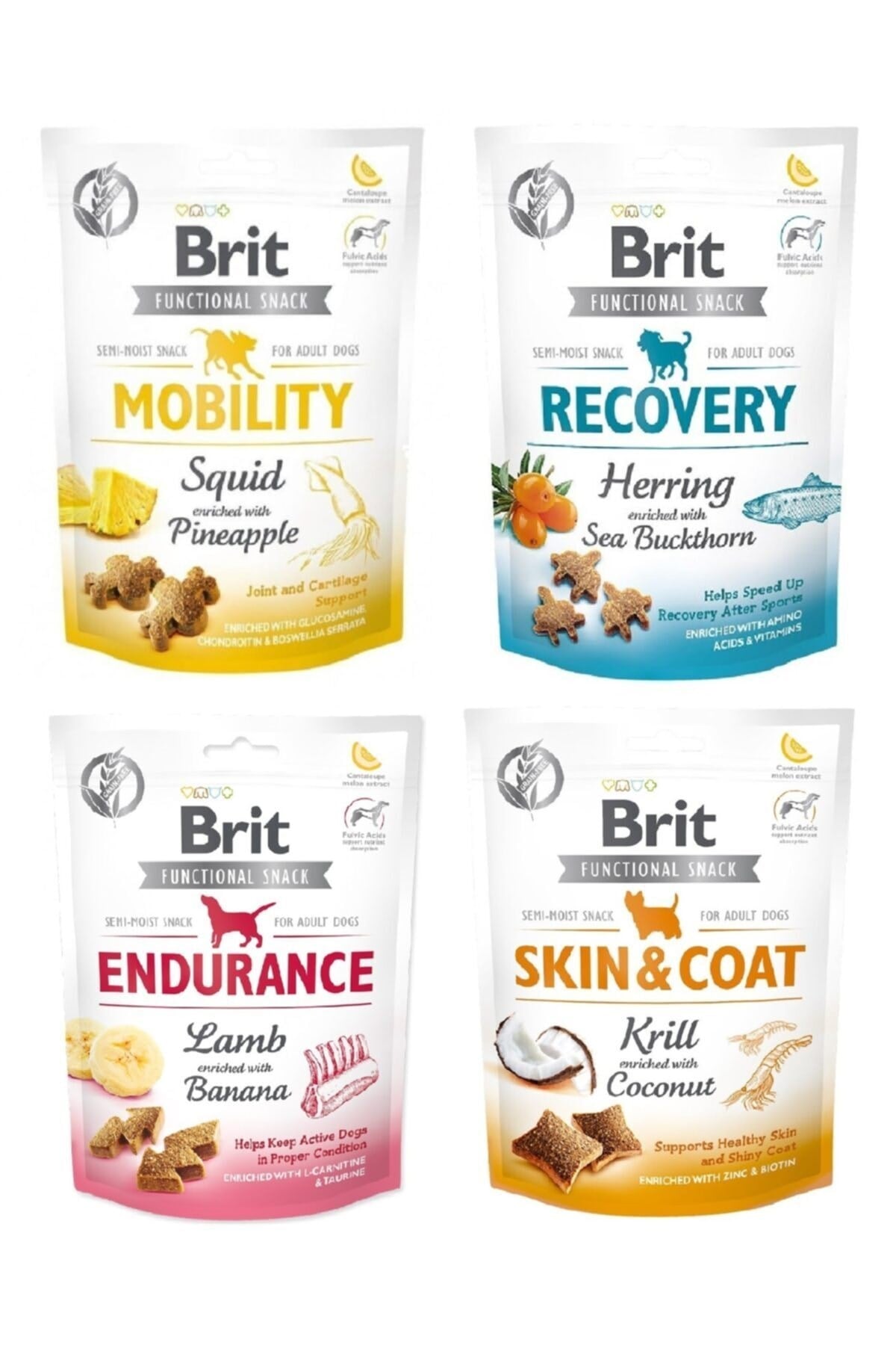 Brit Functional Snack 4 Farklı Çeşit Köpek Ödül Mix Set