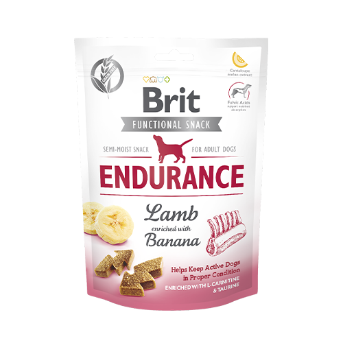 Brit Functional Snack Endurance Kuzu Etli ve Muzlu Köpek Ödül Maması 150 G