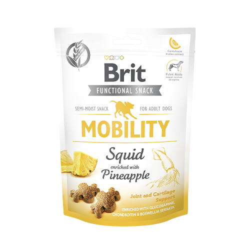 Brit Functional Snack Mobility Ananas ve Kalamarlı Köpek Ödül Maması 150 G