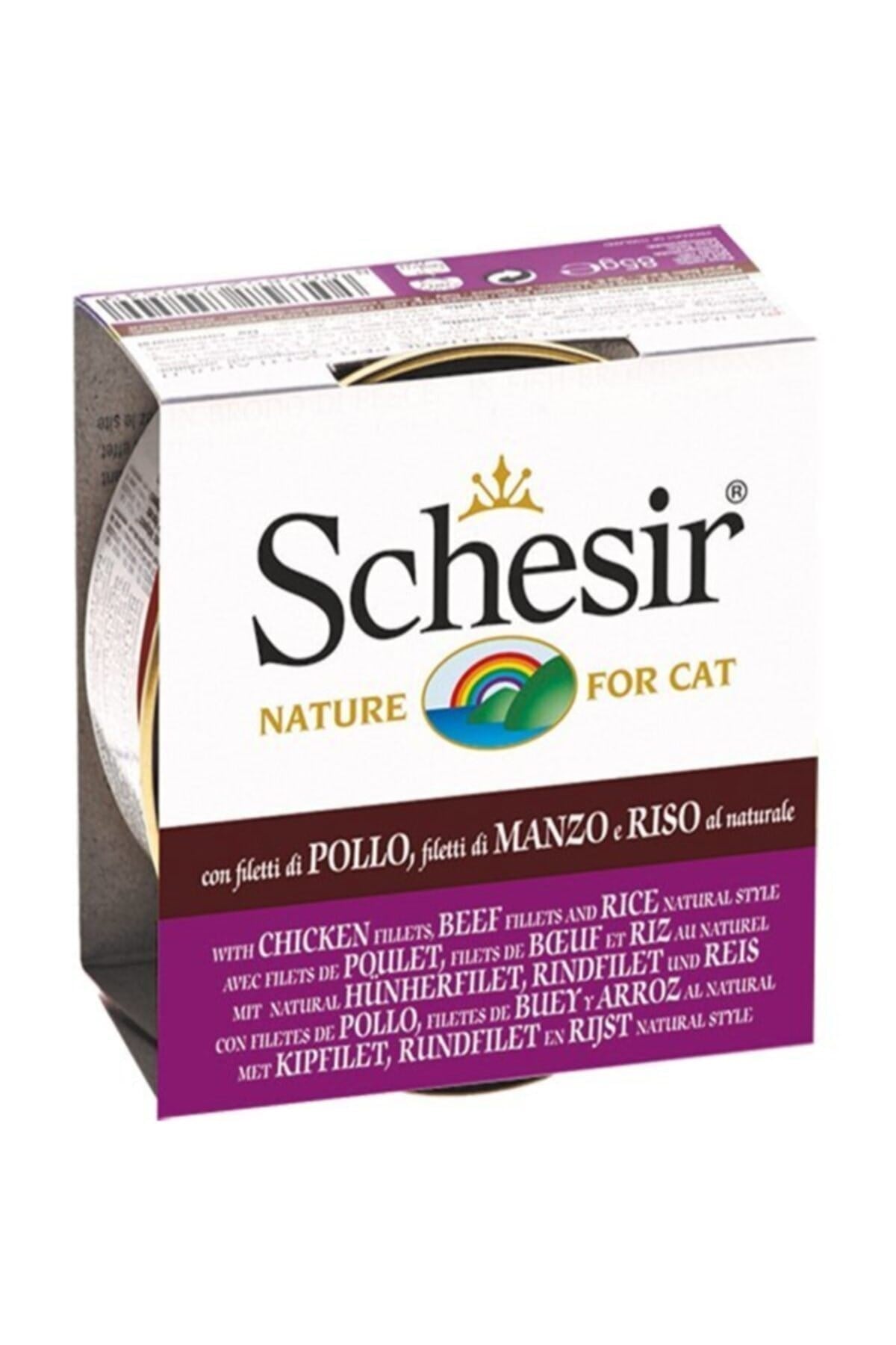 Doğal Tavuk Sığır Eti Ve Pirinçli Kedi Konservesi 85 gr