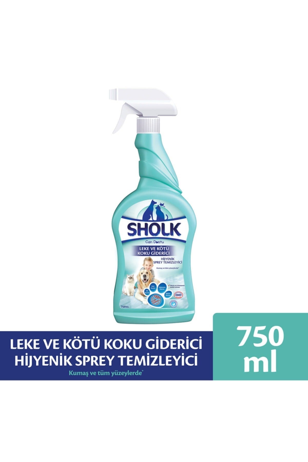 Evcil Hayvan Leke Ve Koku Giderici Hijyenik Sprey 750ml