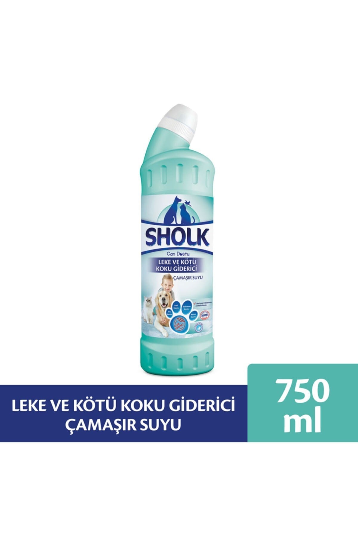 Evcil Hayvan Leke Ve Koku Giderici Oksıjenlı Çamaşır Suyu 750ml