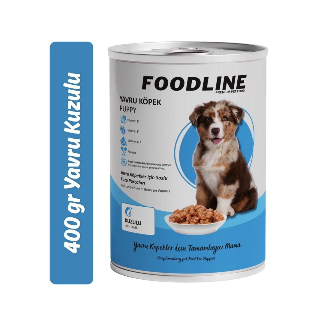 Foodline Kuzu Etli Yavru Köpek Konservesi 400 Gr