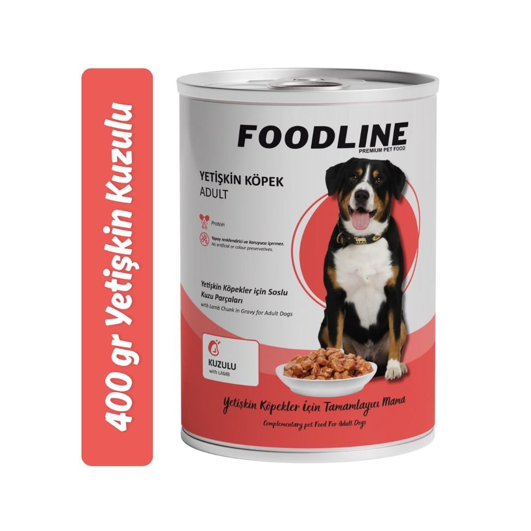 Foodline Kuzu Etli Yetişkin Köpek Konservesi 400 Gr