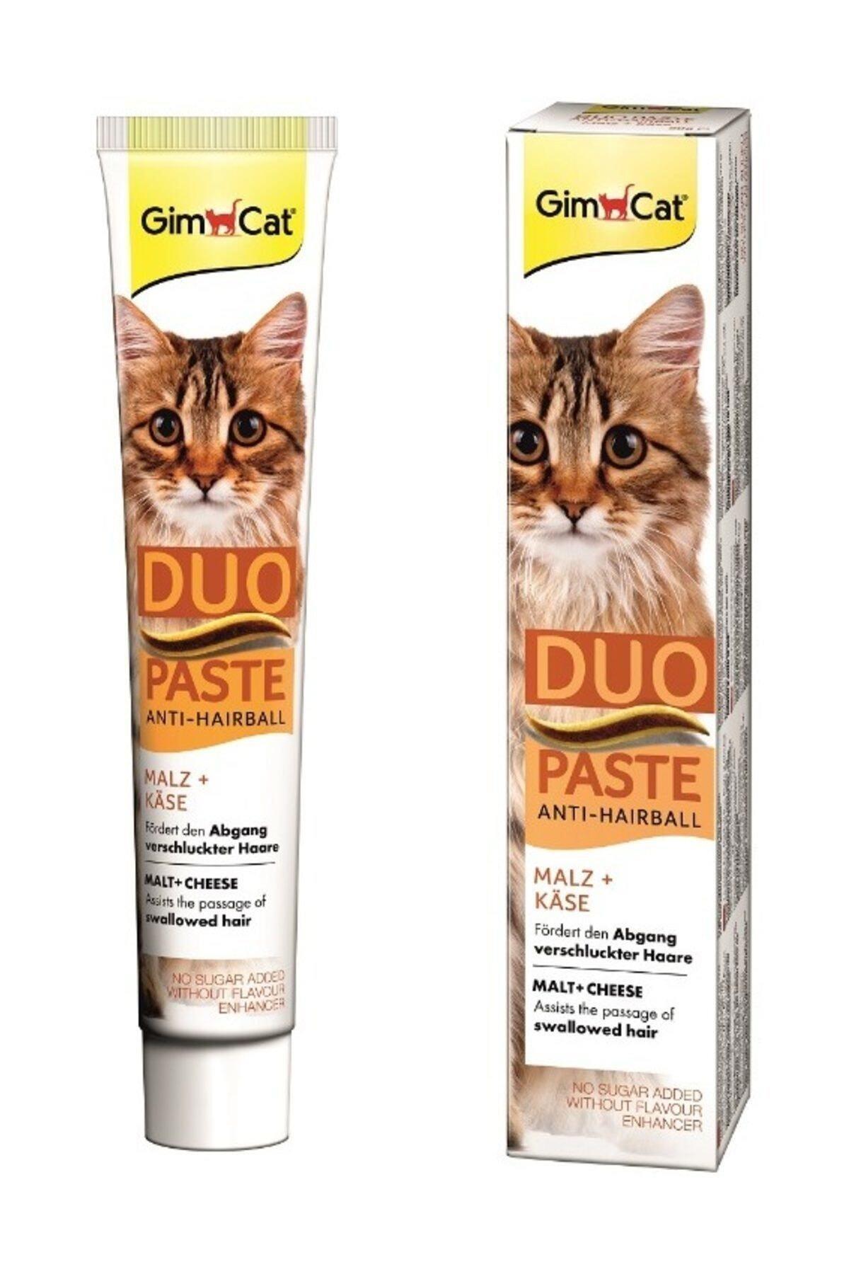GimCat Duo Anti-Hairball Tüy Sağlığı için Peynirli Kedi Macunu 50 gr