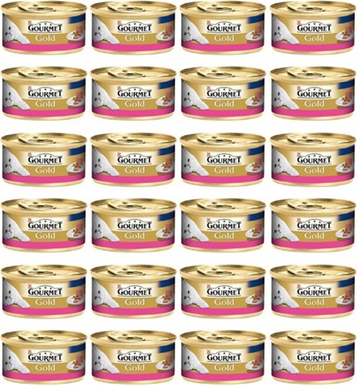 Gourmet Gold Kiyilmiş Sığır Etli Yetişkin Kedi Konservesi 85 Gr 24 Adet