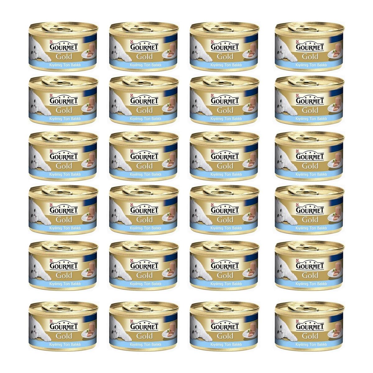 Gourmet Gold Kiyilmiş Ton Balıklı Yetişkin Kedi Konservesi 85 Gr 24 Adet