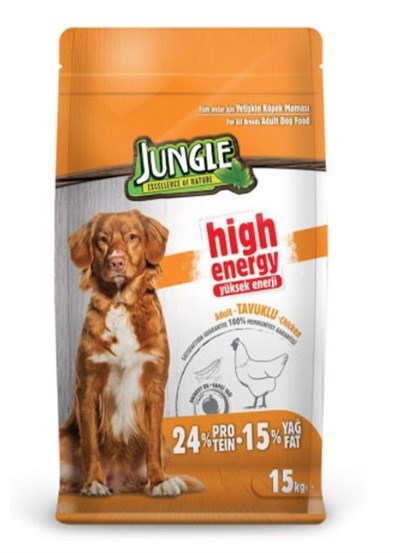 Jungle Tavuklu Yetişkin Köpek Maması 15 KG