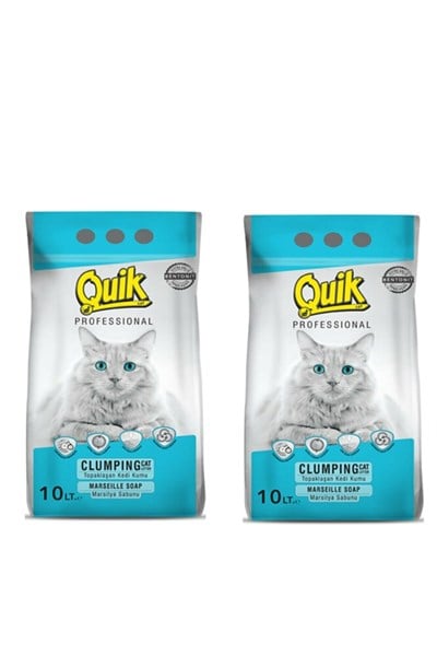 Kedi Kumu 10 Lt X 2 Adet Ince Taneli Topaklaşan Marsilya Sabunlu