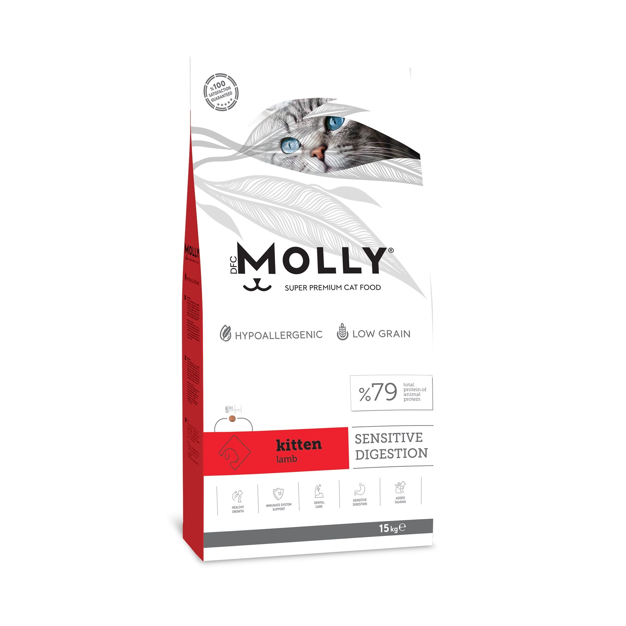 Molly Hipoalerjenik Kuzu Etli Düşük Tahıllı Yavru Kedi Maması 15 kg