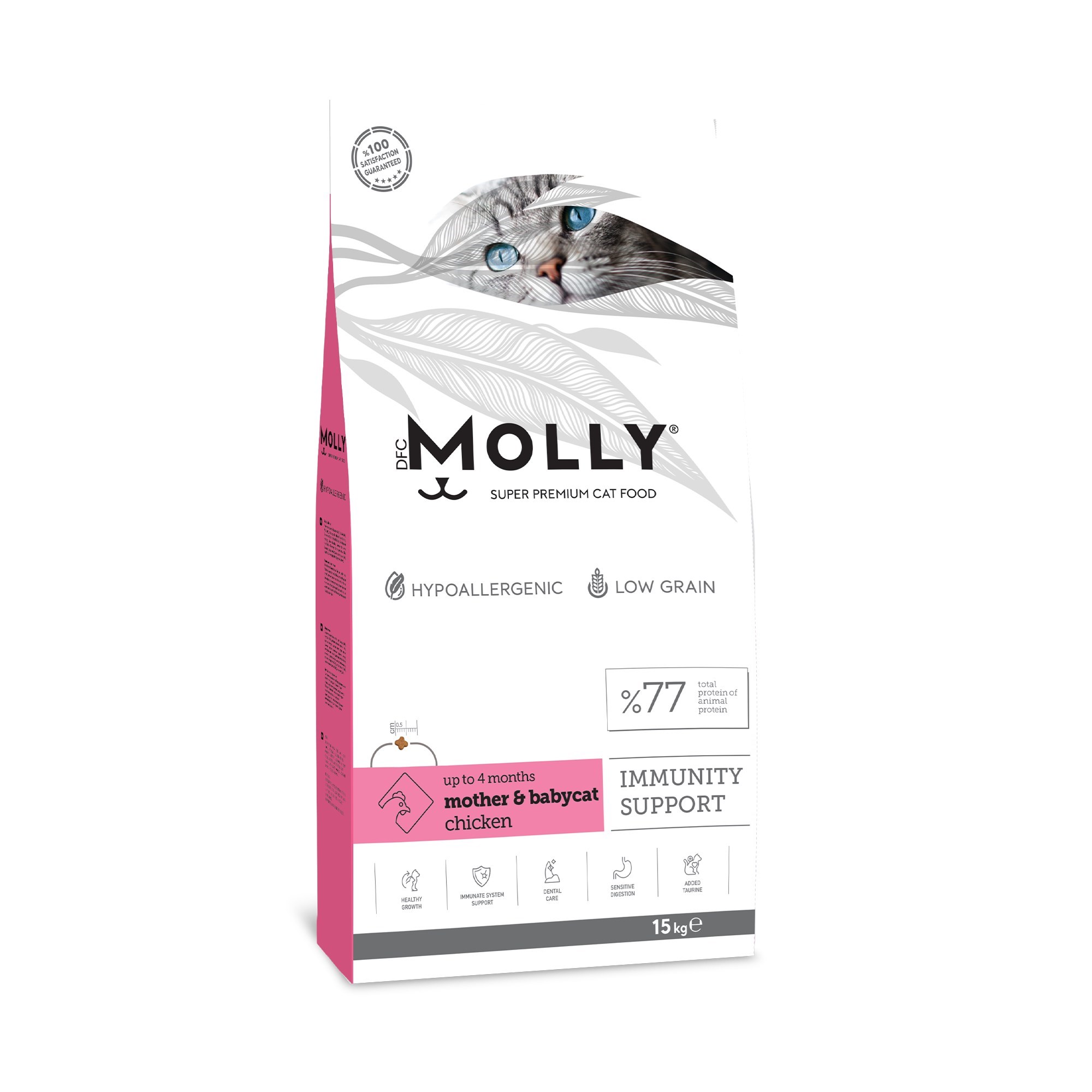 Molly Mother&Babycat Tavuklu Düşük Tahıllı Yavru Kedi Maması 15 kg