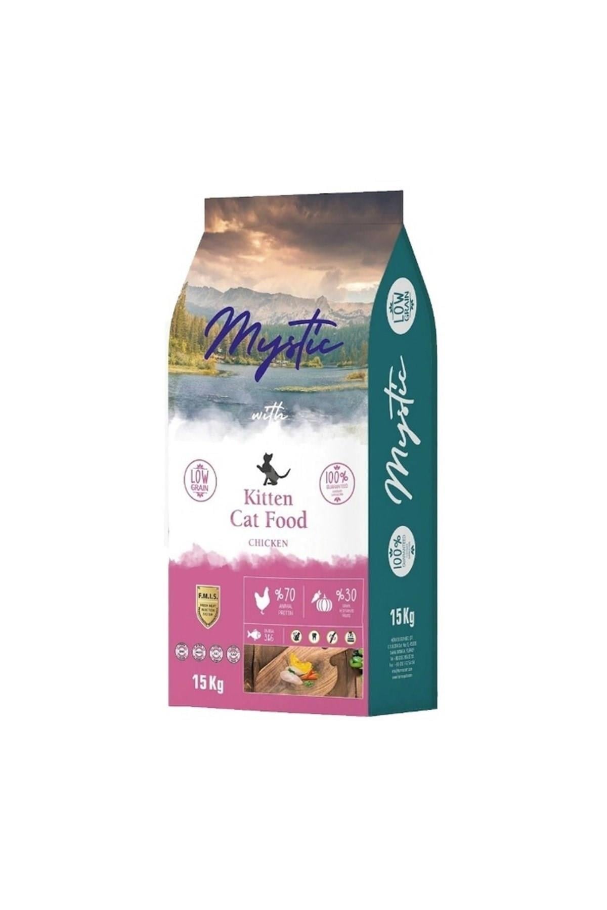 Mystic Az Tahıllı Yavru Kedi Maması Tavuklu  15 Kg