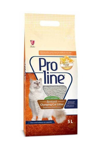 Portakal Kokulu Bentonit Kedi Kumu 5 Litre
