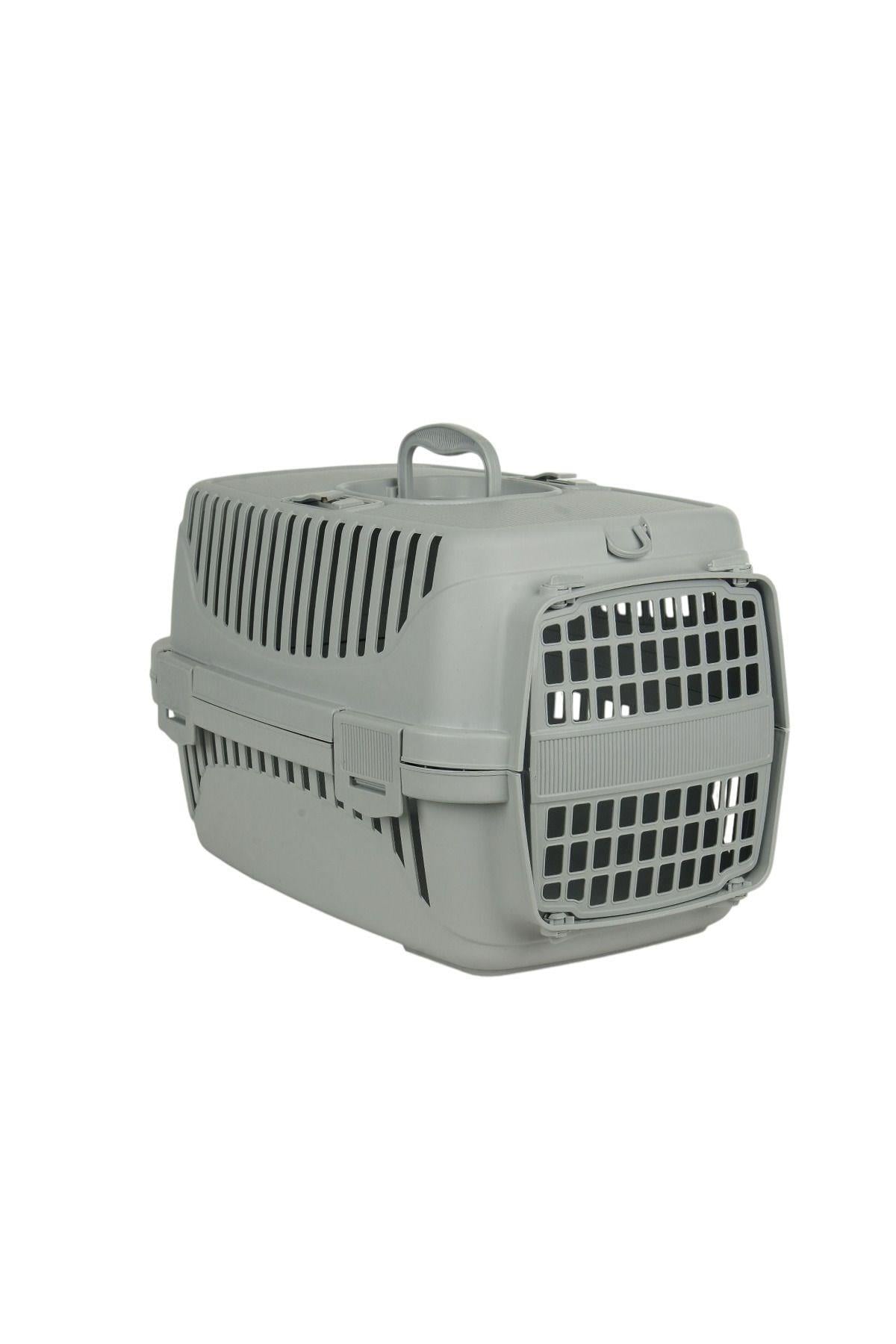 Pribor Hz-100 Kedi Köpek Evcil Hayvan Taşıma Çantası Box Orta Boy Çok Fonksiyonlu Gri