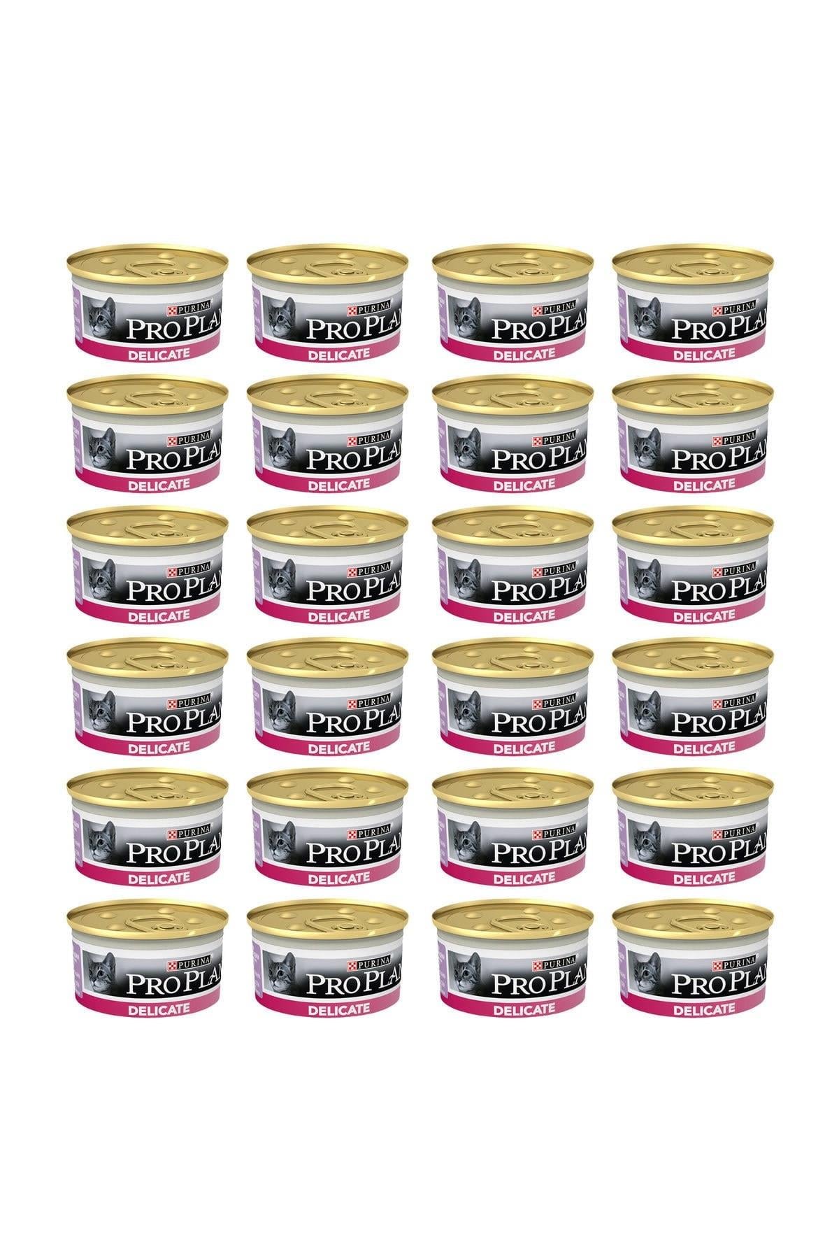 Pro Plan Delicate Hassas Hindi Etli Yetişkin Kedi Konserve 85 gr 24 Adet