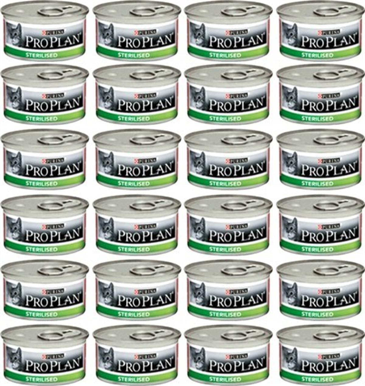 Pro Plan Sterilised Ton Ve Somonlu Kısırlaştırılmış Kedi Konservesi 85Gr (24 Adet)