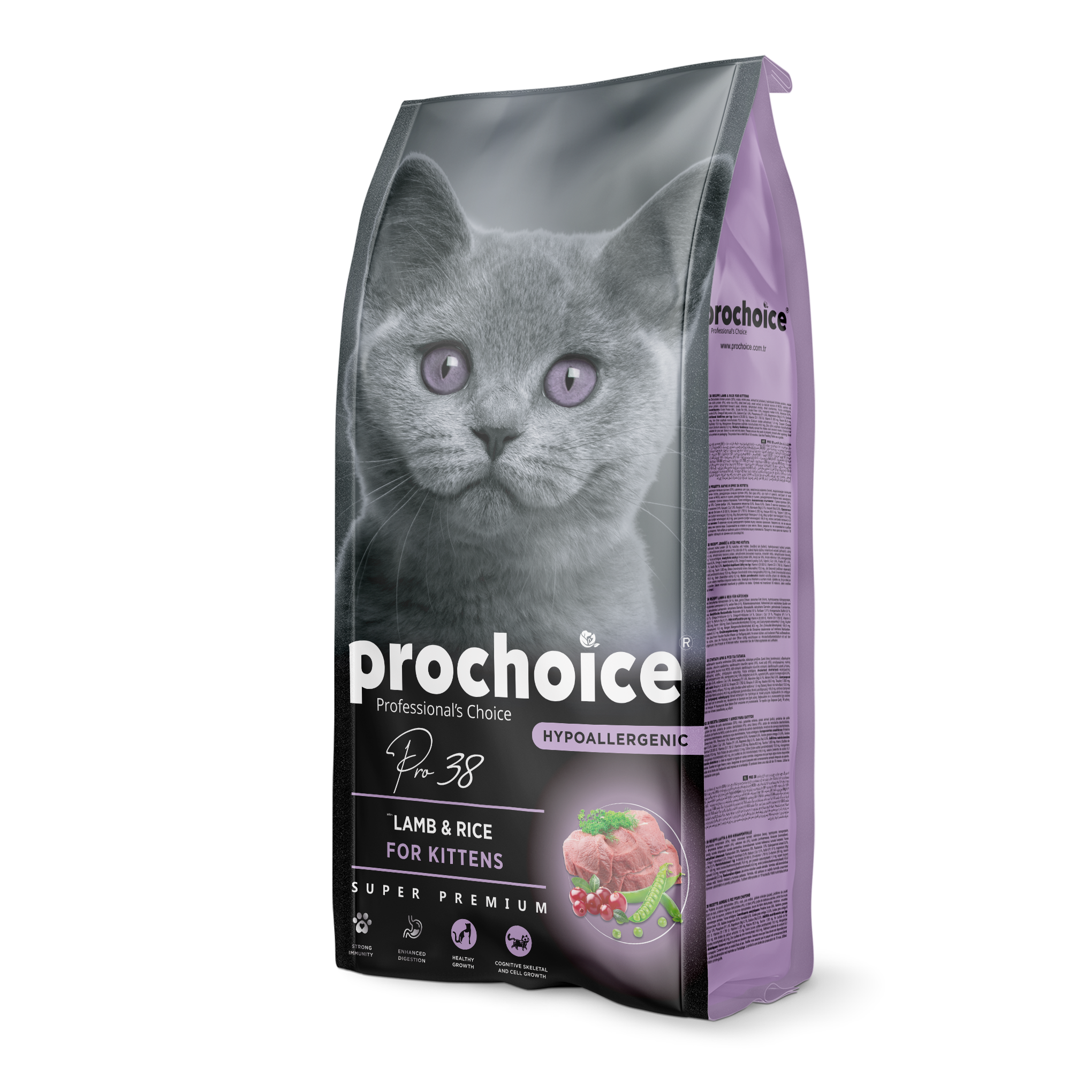 Prochoice Pro 38 Kitten Kuzu Etli Yavru Kedi Maması 15 KG