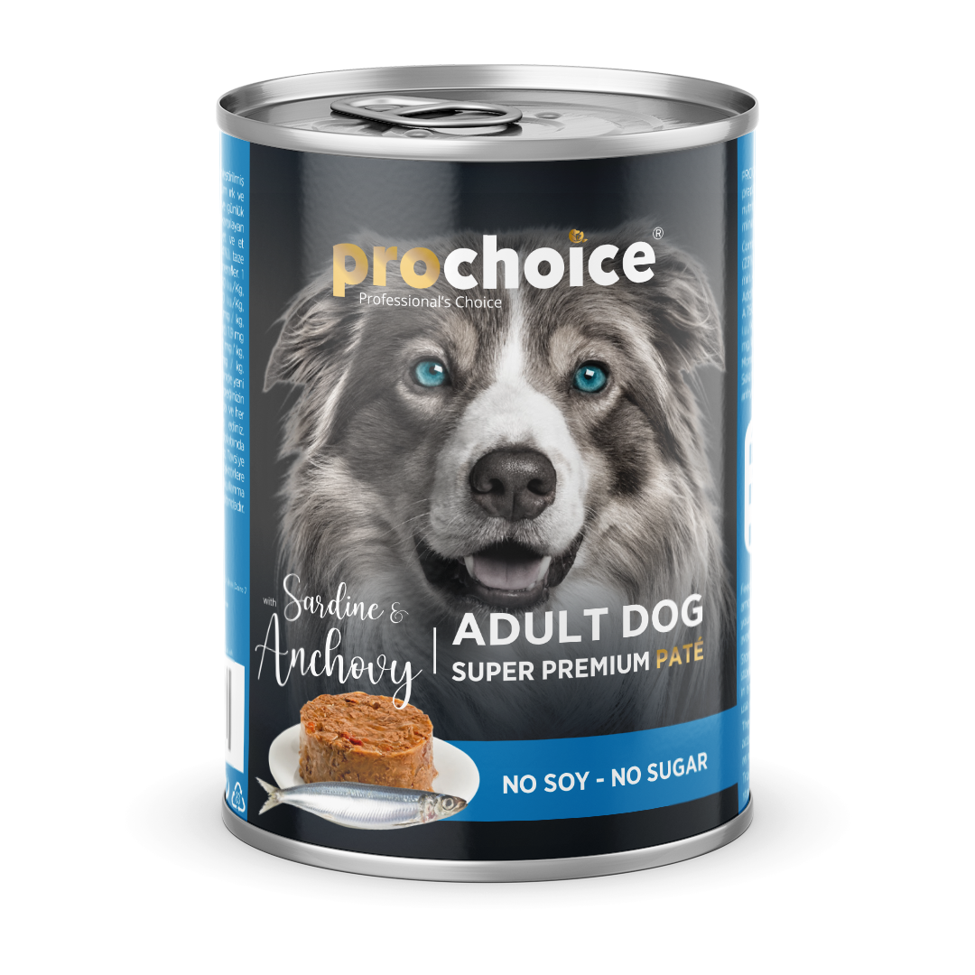 Prochoice Sardalyalı ve Hamsili Pate Konserve Yetişkin Köpek Maması 400 G