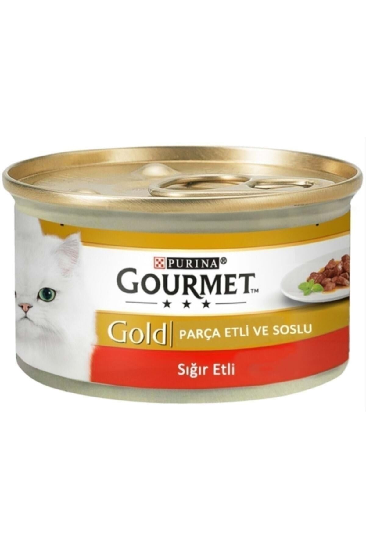 Purina Gold Parça Sığır Etli Soslu Konserve Kedi Maması 85 Gr