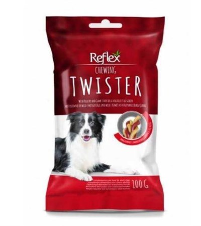 Reflex Chewing Twister Burgu Köpek Ödülü 100 G
