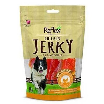 Reflex Chicken Jerky Kurutulmuş Tavuk Etli Doğal Köpek Ödülü 80 G