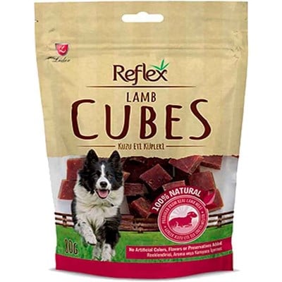 Reflex Lamb Cubes Kuzu Etli Küp Dilimli Doğal Köpek Ödülü 80 G