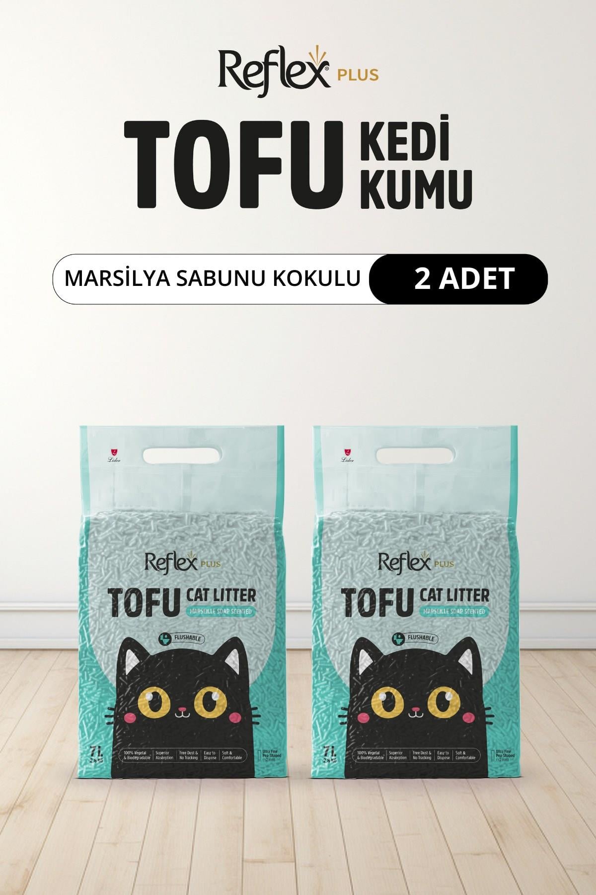Reflex Plus Marsilya Sabunu Kokulu Tofu Kedi Kumu 7L x 2 Adet