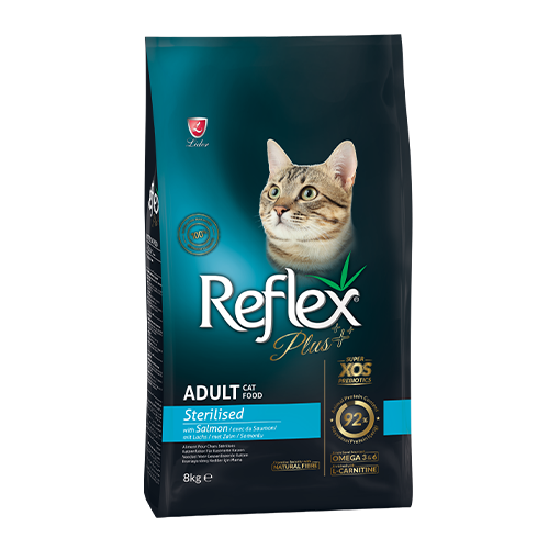 Reflex Plus Somonlu Kısırlaştırılmış Yetişkin Kedi Maması 8 KG