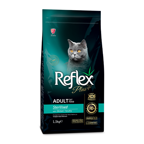 Reflex Plus Sterilised Tavuklu Kısırlaştırılmış Yetişkin Kedi Maması 1.5 KG