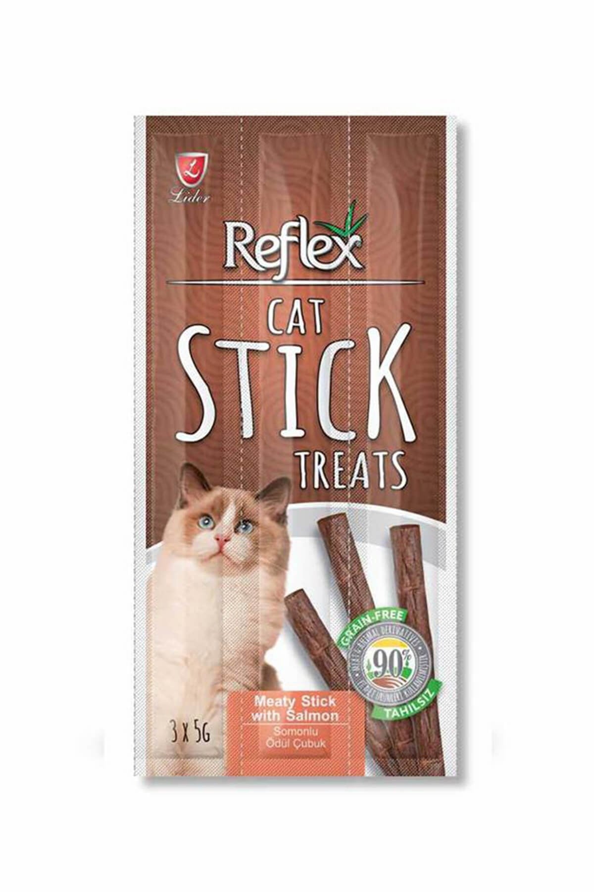 Reflex Sticks Somonlu Kedi Ödül Çubukları 3x5 Gr
