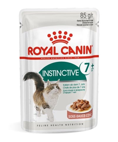 Royal Canin Instinctive +7 Yaş Gravy Pouch Yetişkin Kedi Yaş Maması 12 x 85 G