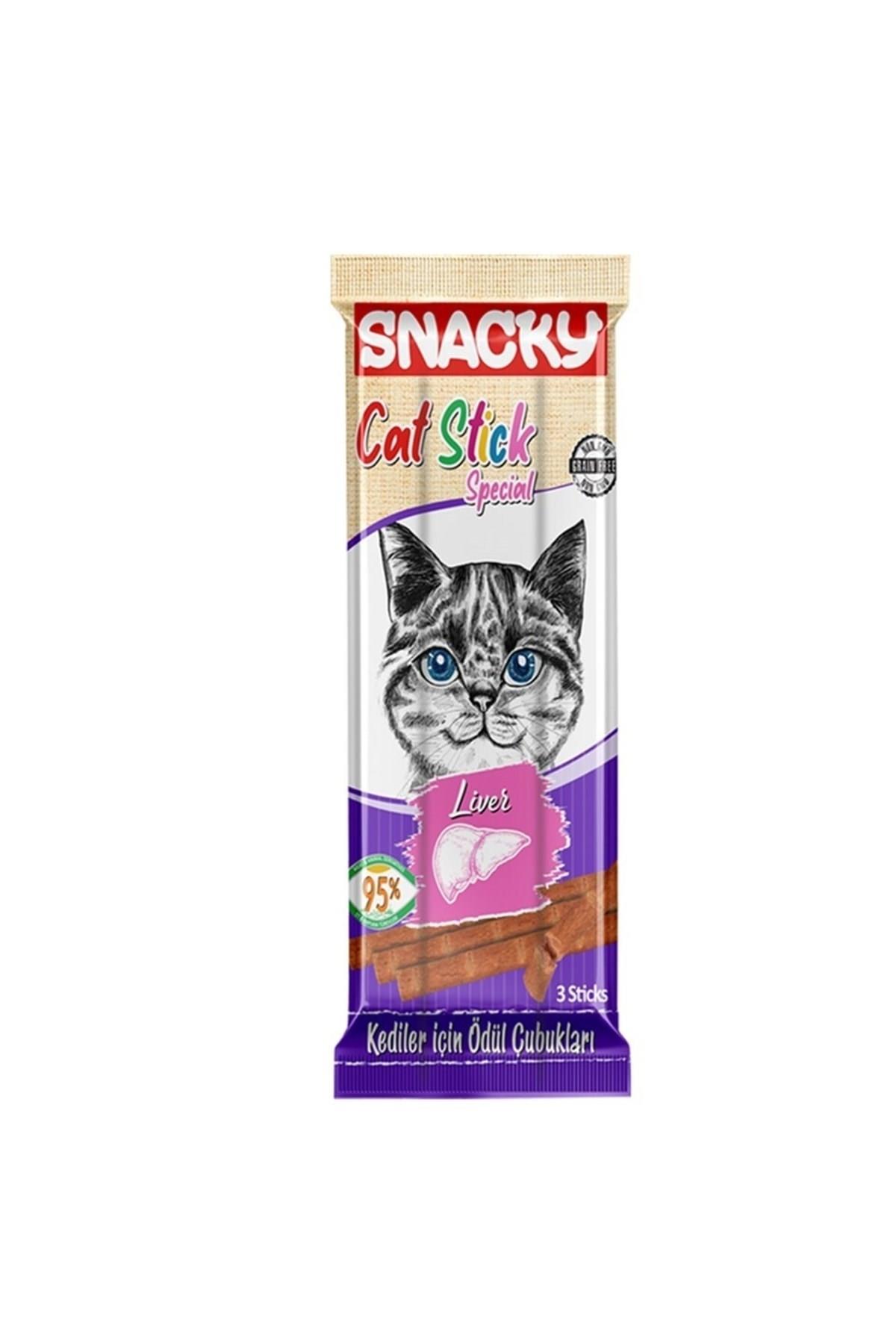 Snacky Kedi Stick Ödül Maması Ciğerli 5 gr x 3 Adet