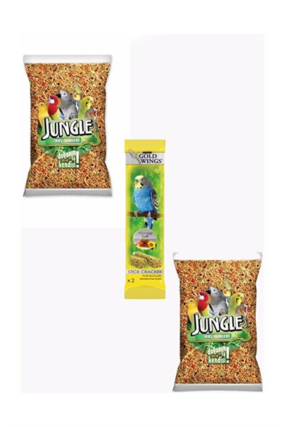 Vitaminli Muhabbet Kuşu Yemi 1000 gr 2 Adet + Kraker