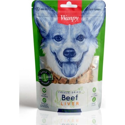 Wanpy FMA-01 Kurutulmuş %100 Dana Ciğeri Köpek Ödülü 40 G