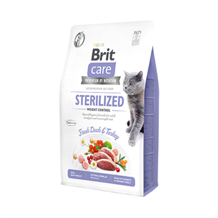 Brit Care Ördekli Kısırlaştrırılmış Yetişkin Kedi Maması 7 KG