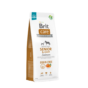 Brit Care Senior-Light Tahılsız Somonlu İleri Yaş İçin Diyet Köpek Maması 12 Kg