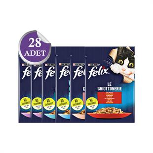 Felix Karışık Paket Pouch Kedi Konservesi 28 x 85 gr