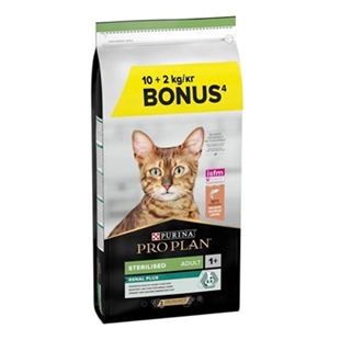 Pro Plan Sterilised Somonlu Kısırlaştırılmış Yetişkin Kedi Maması 10 + 2 KG