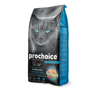 Prochoice Pro 34 Somonlu ve Pirinçli Yetişkin Kedi Maması 2 KG