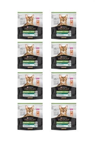 Proplan Sterilised Somon Kısırlaştırılmış Kedi Maması 8 x 400 gr (3,2kg)