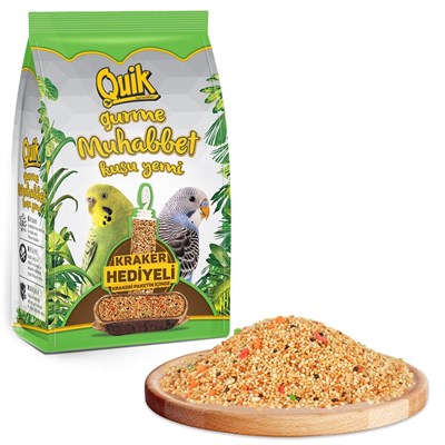 4 Adet Muhabbet Kuşu Yemi Gurme Kraker Hediyeli 500gr