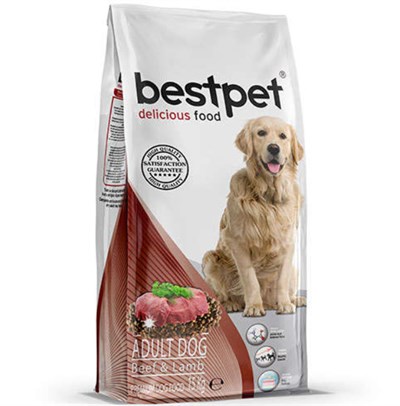 Bestpet Adult Kuzu Etli ve Dana Etli Yetişkin Köpek Maması 15 KG