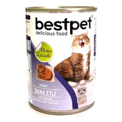 Bestpet Beef Dana Etli Konserve Yetişkin Kedi Maması 415 G