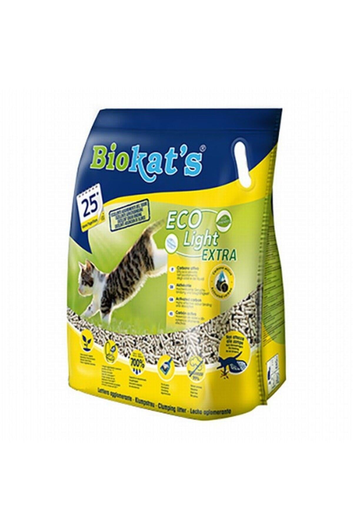 Biokat's Pelet Kedi Kumu Eco Light Extra 5lt (Aktif Karbonlu)