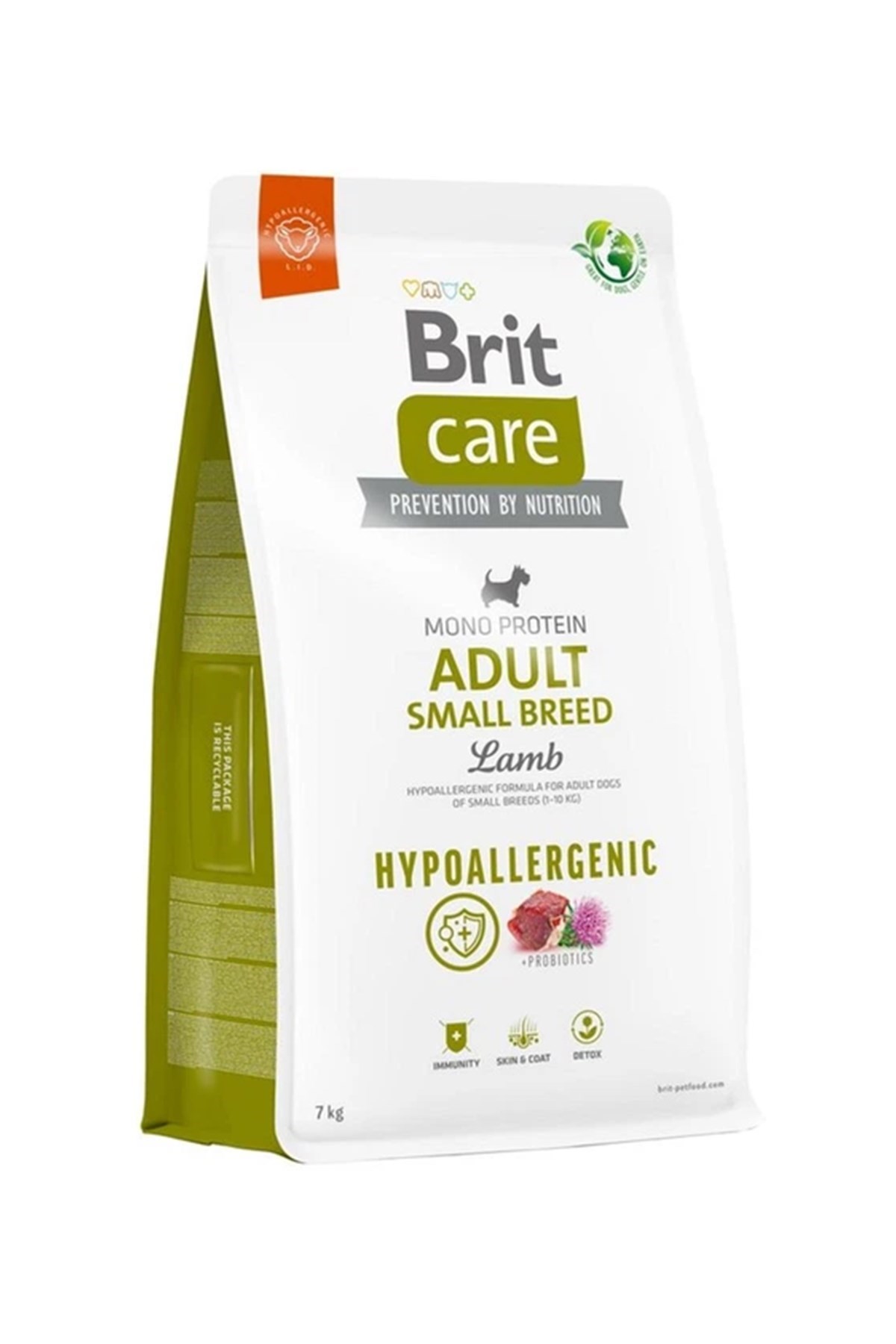 Brit Care Küçük Irk - Yetişkin Köpekler İçin, Hipoalerjenik, Kuzu Etli Kuru Mama 7 kg