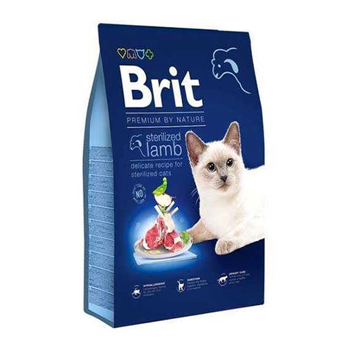 Brit Premium By Nature Sterilised Kuzu Etli Kısırlaştırılmış Yetişkin Kedi Maması 8 kg