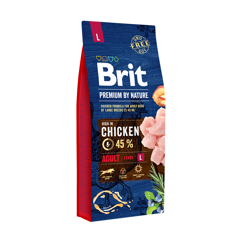 Brit Premium Large Tavuklu Büyük Irk Yetişkin Köpek Maması 15 KG